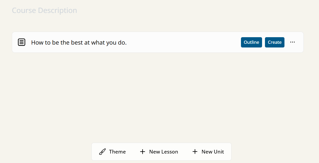 Adding lessons to a course