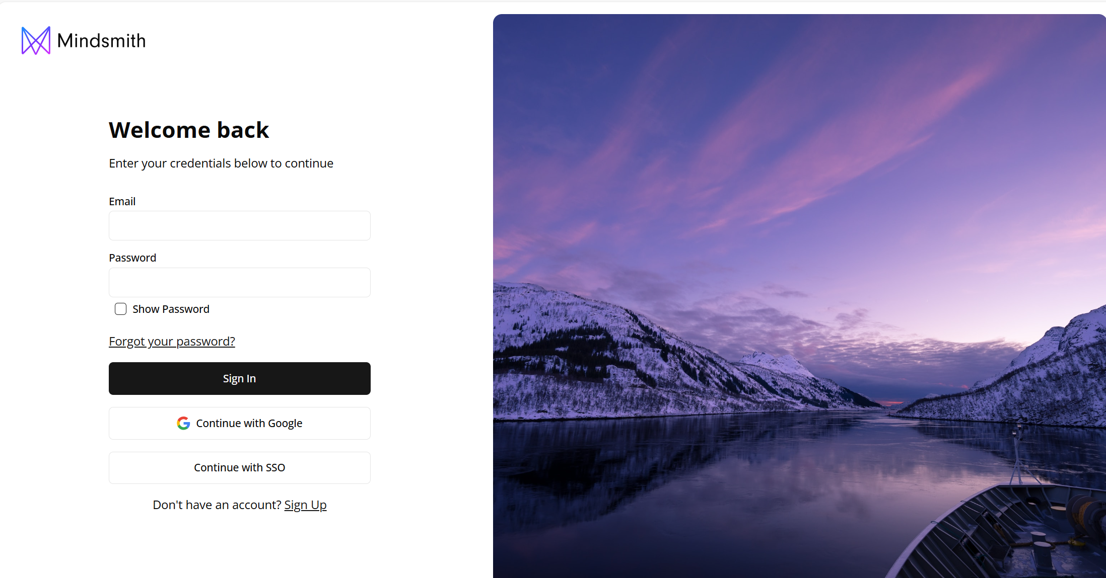 Sign Up Page